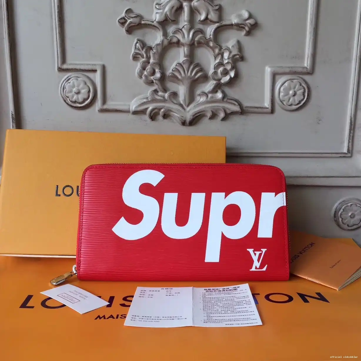 Official oldcobbler supreme Louis Vuitton Zip wallet 0612